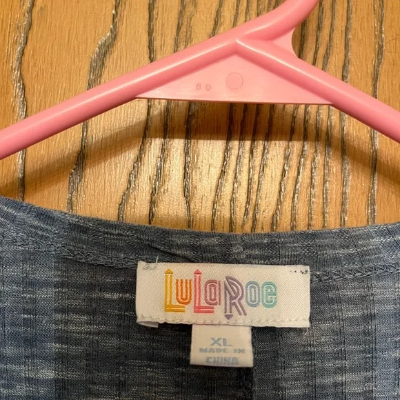 Lularoe solid blue cardigan - Picture 3 of 3